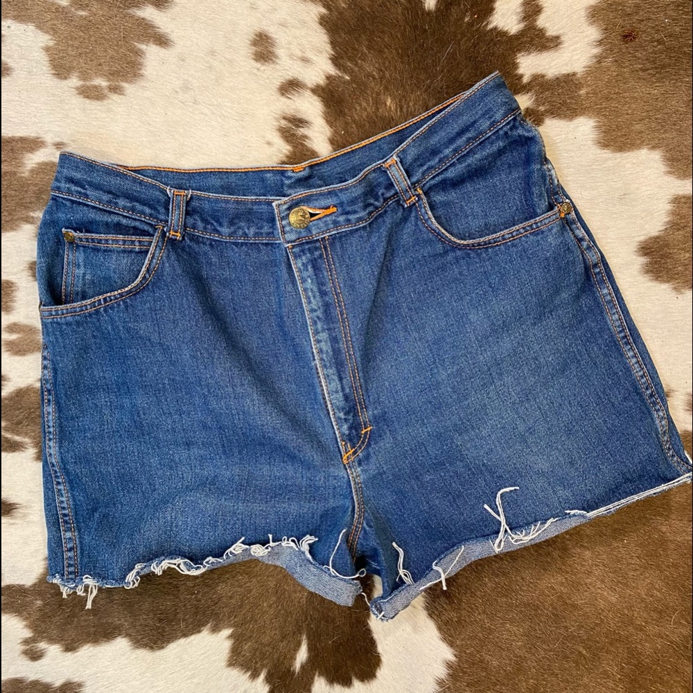 Vintage Dark Blue Jean Gitano Denim Cut-Off Shorts